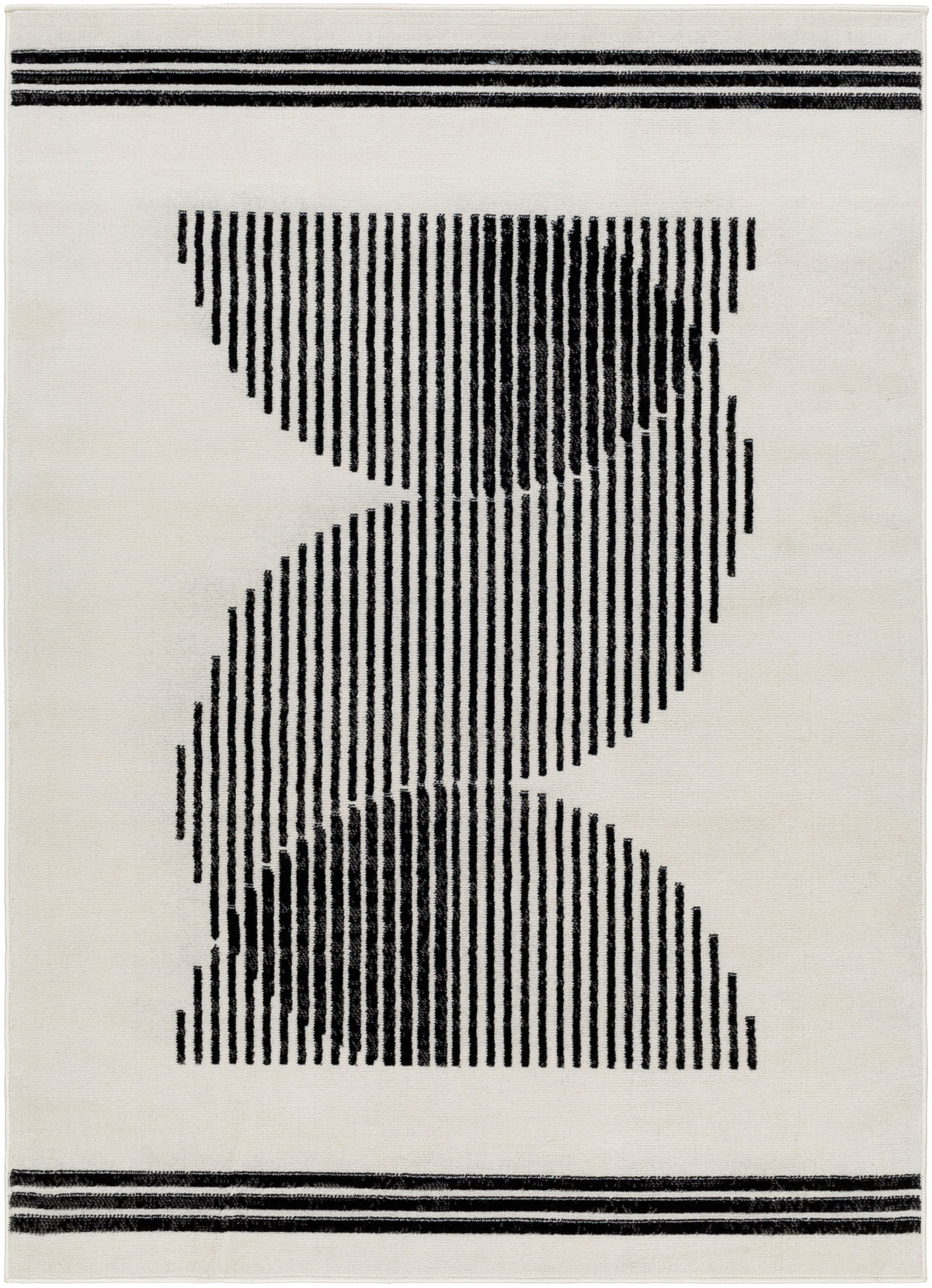 Surya Pisa Pss-2364 Light Gray, Black, Charcoal Rug.