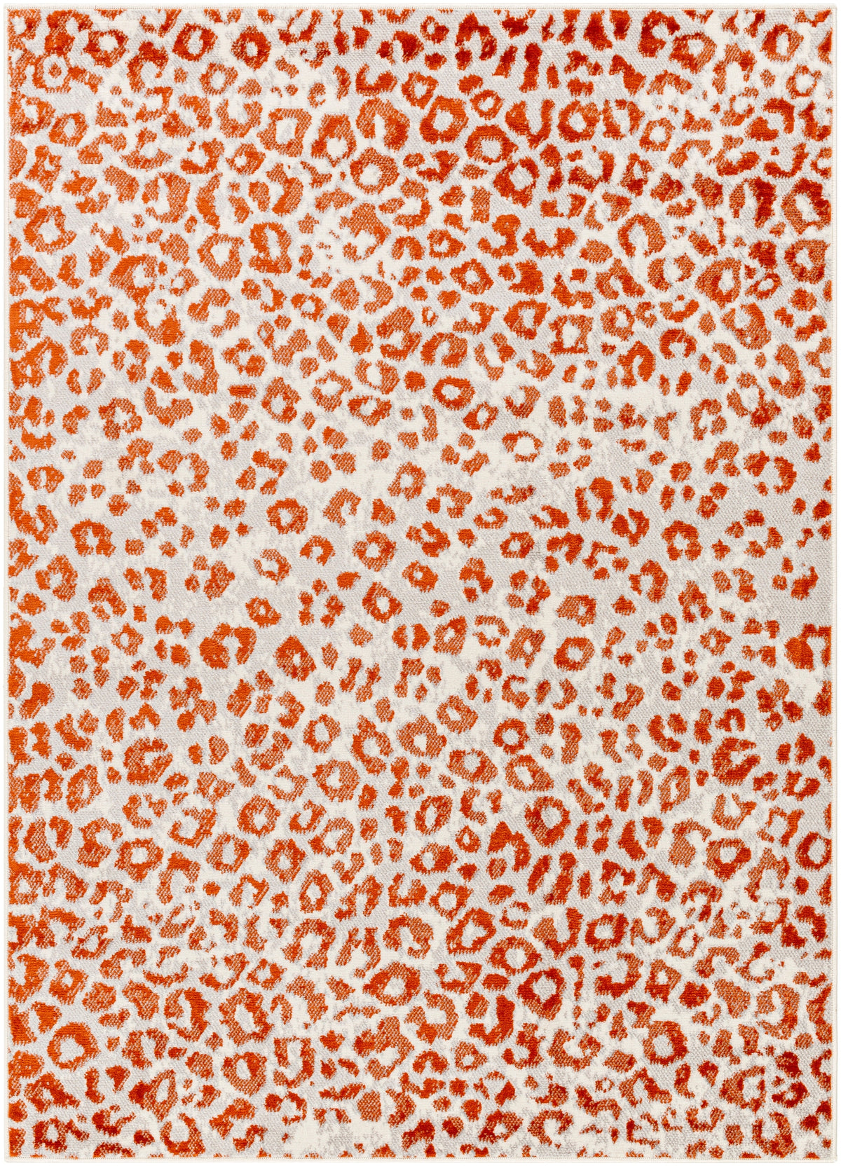 Surya Pisa Pss-2381 Light Gray, Medium Gray, Burnt Orange Rug.