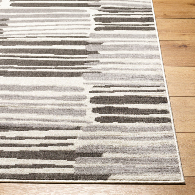 Surya Pisa Pss-2382 Light Gray, Medium Gray, Charcoal Rug.