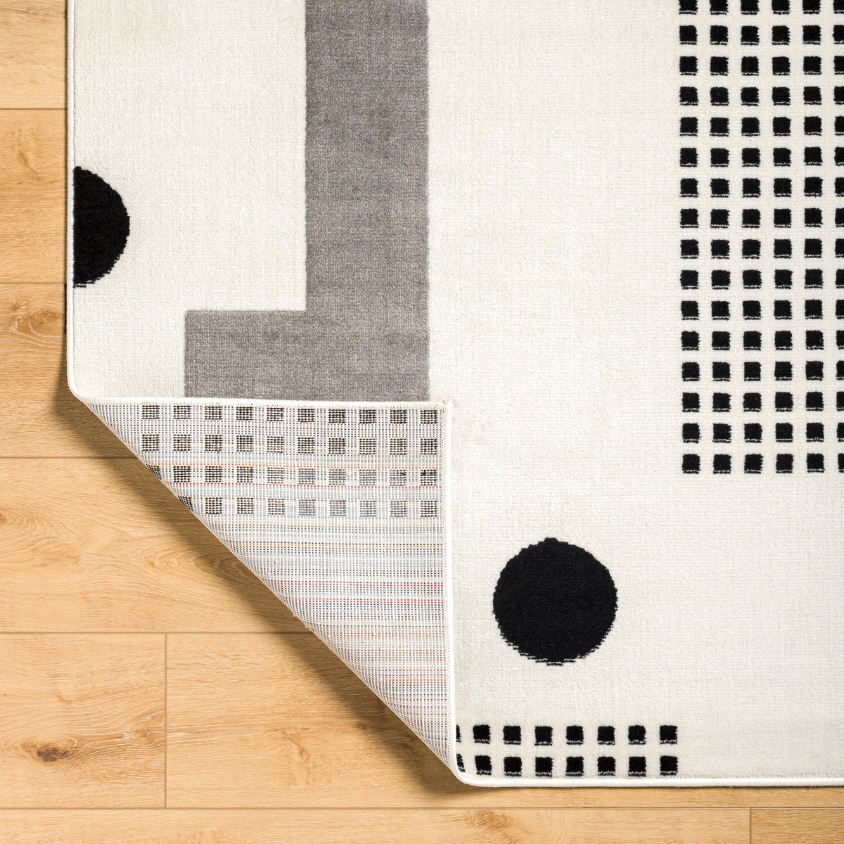 Surya Pisa Pss-2383 Light Gray, Black, Charcoal, Medium Gray Rug.