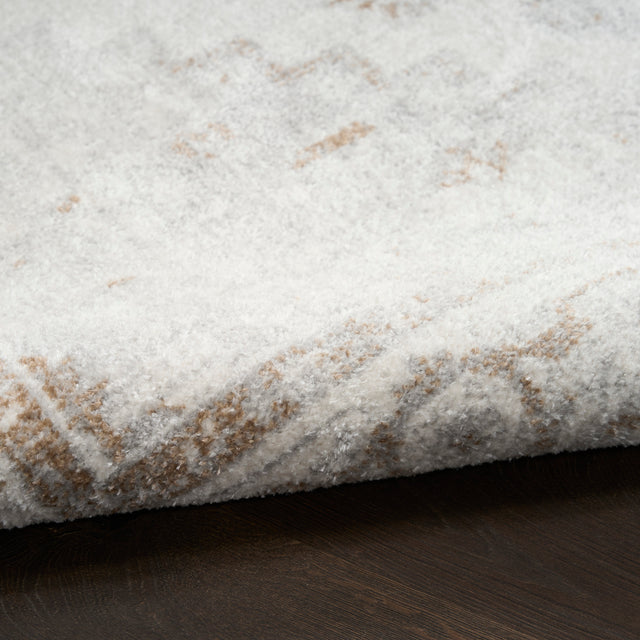 Nourison Astra Machine Washable ASW11 Machine Made Grey Rug