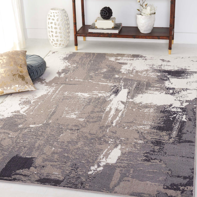 Safavieh Pyramid Pyr212A Ivory Grey/Charcoal Rug.