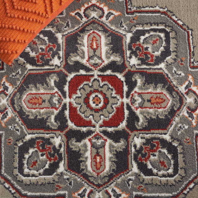 Safavieh Pyramid Pyr215F Grey/Ivory/Rust Rug.