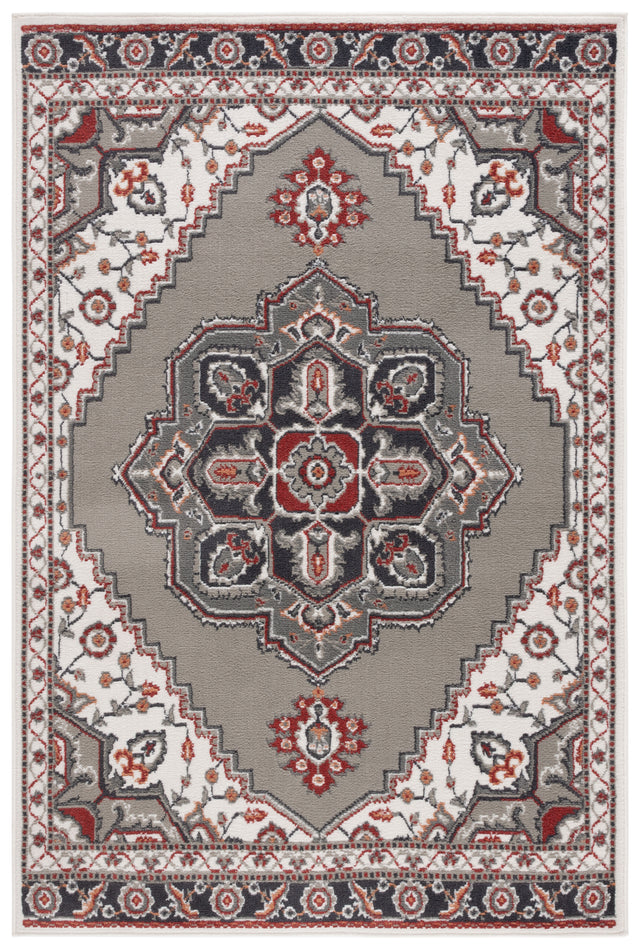 Safavieh Pyramid Pyr215F Grey/Ivory/Rust Rug.