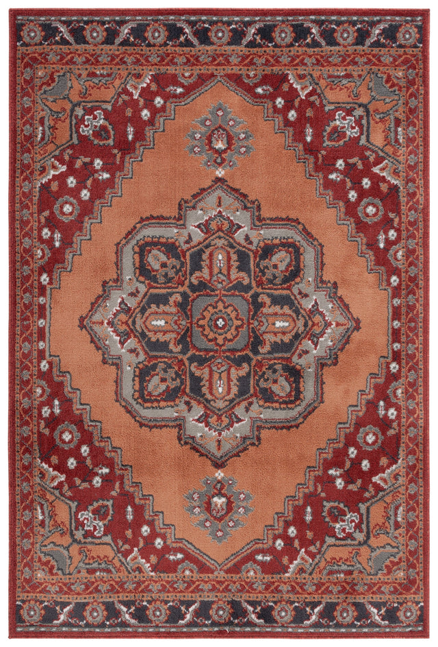 Safavieh Pyramid Pyr215P Rust/Ivory Grey Rug.
