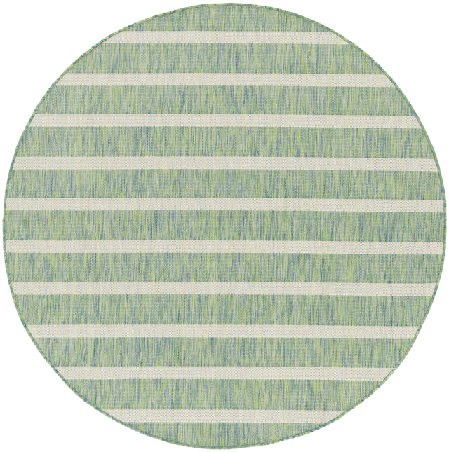 Nourison Positano POS03 Machine Made Blue, Green, Ivory Rug
