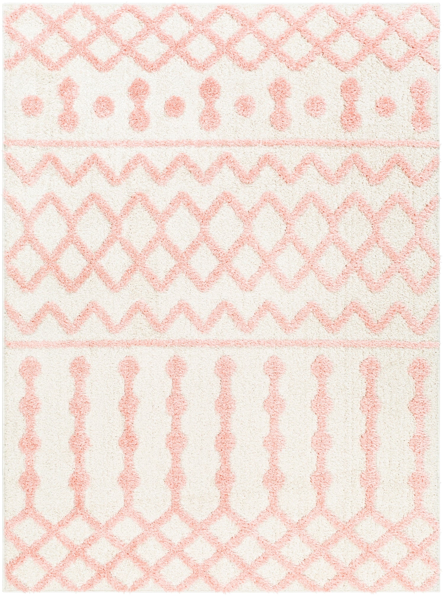 Surya Rodos Rdo-2344 Off-White, Pearl, Pale Pink Rug.