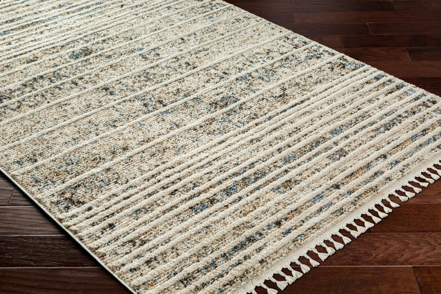 Surya Rudy Rdy-2301 Gray, Ivory, Light Beige, Navy, Cream, Charcoal Rug.