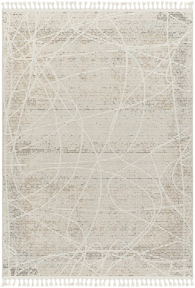 Surya Rudy Rdy-2303 Gray, Light Beige, Medium Gray, Cream, Medium Brown, Charcoal Rug.