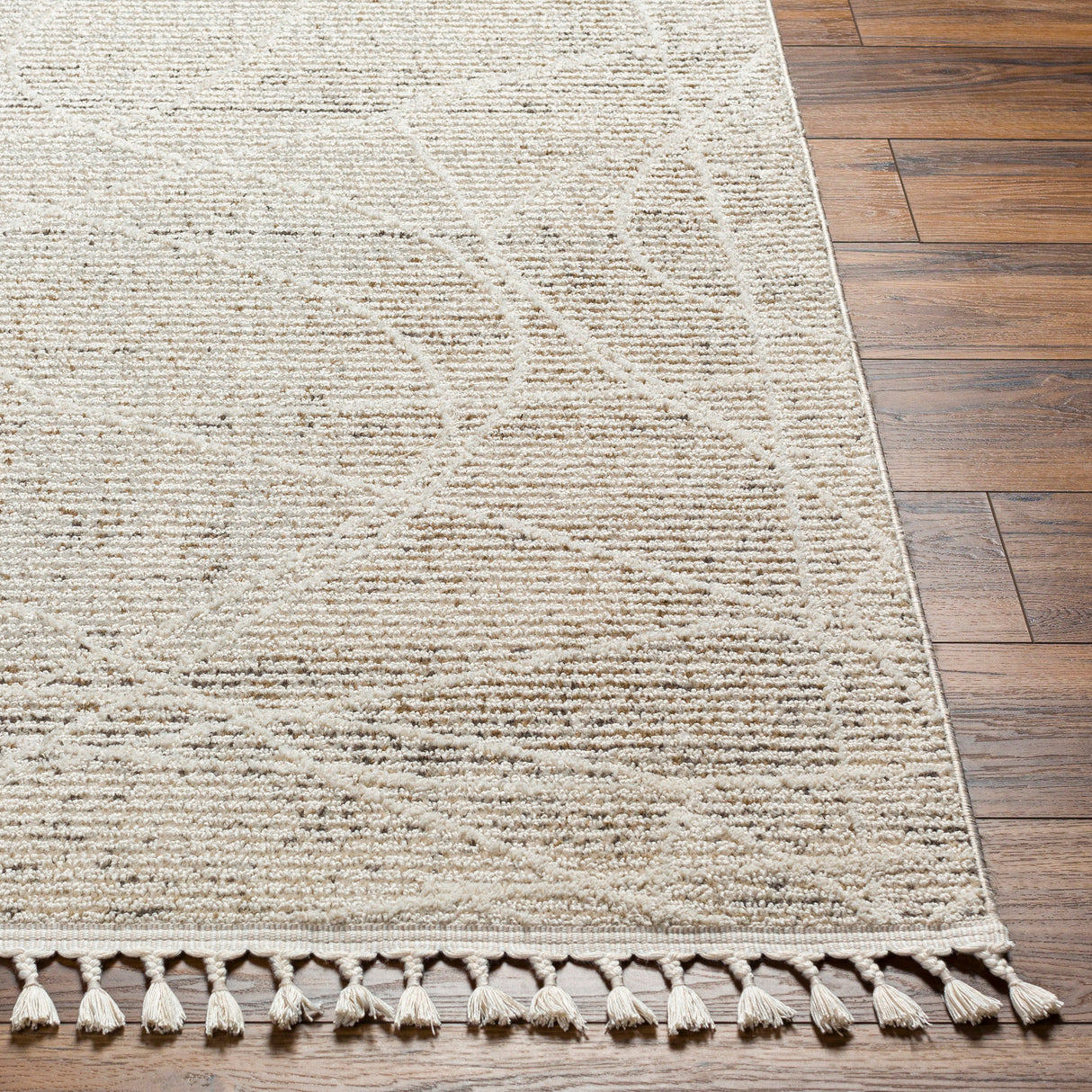 Surya Rudy Rdy-2303 Gray, Light Beige, Medium Gray, Cream, Medium Brown, Charcoal Rug.