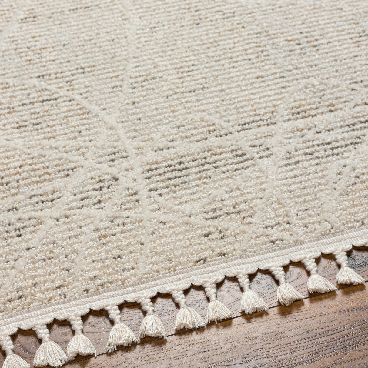 Surya Rudy Rdy-2303 Gray, Light Beige, Medium Gray, Cream, Medium Brown, Charcoal Rug.