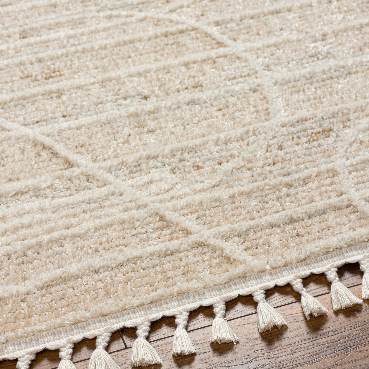 Surya Rudy Rdy-2304 Gray, Light Beige, Cream, Medium Gray, Medium Brown Rug.