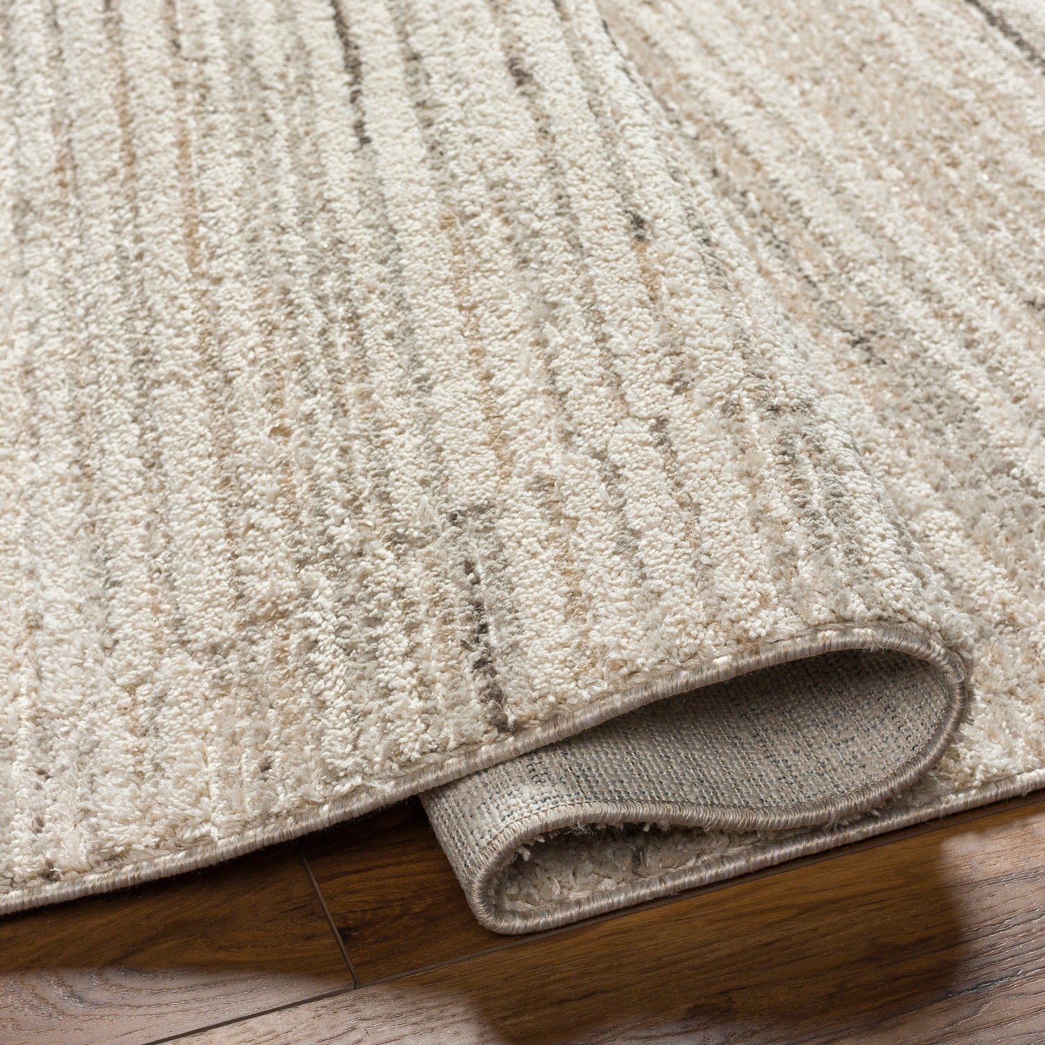 Surya Rudy Rdy-2305 Gray, Cream, Light Beige, Medium Gray, Ivory, Charcoal Rug.