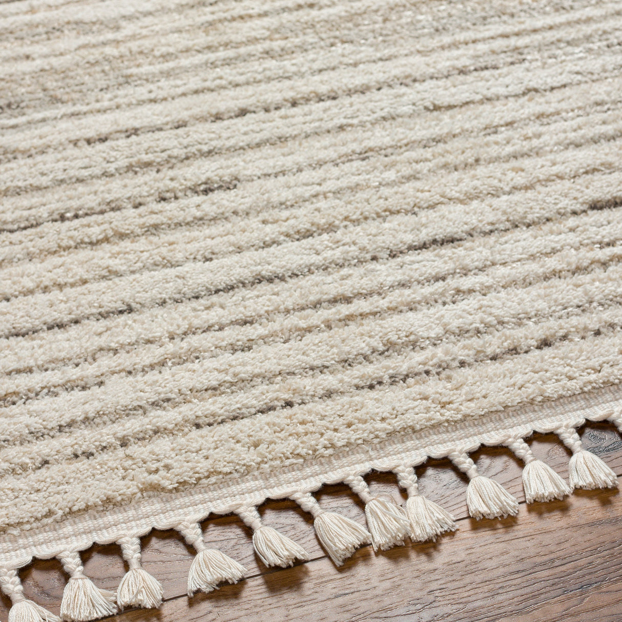 Surya Rudy Rdy-2305 Gray, Cream, Light Beige, Medium Gray, Ivory, Charcoal Rug.