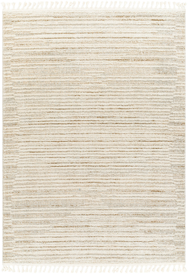 Surya Rudy Rdy-2306 Gray, Cream, Light Beige, Medium Gray, Ivory, Medium Brown Rug.