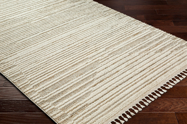 Surya Rudy Rdy-2306 Gray, Cream, Light Beige, Medium Gray, Ivory, Medium Brown Rug.
