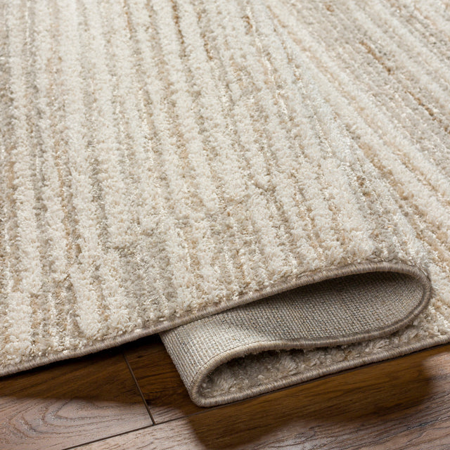 Surya Rudy Rdy-2306 Gray, Cream, Light Beige, Medium Gray, Ivory, Medium Brown Rug.