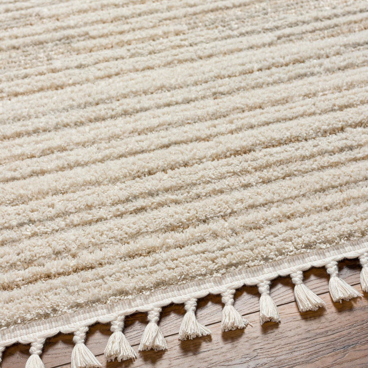 Surya Rudy Rdy-2306 Gray, Cream, Light Beige, Medium Gray, Ivory, Medium Brown Rug.