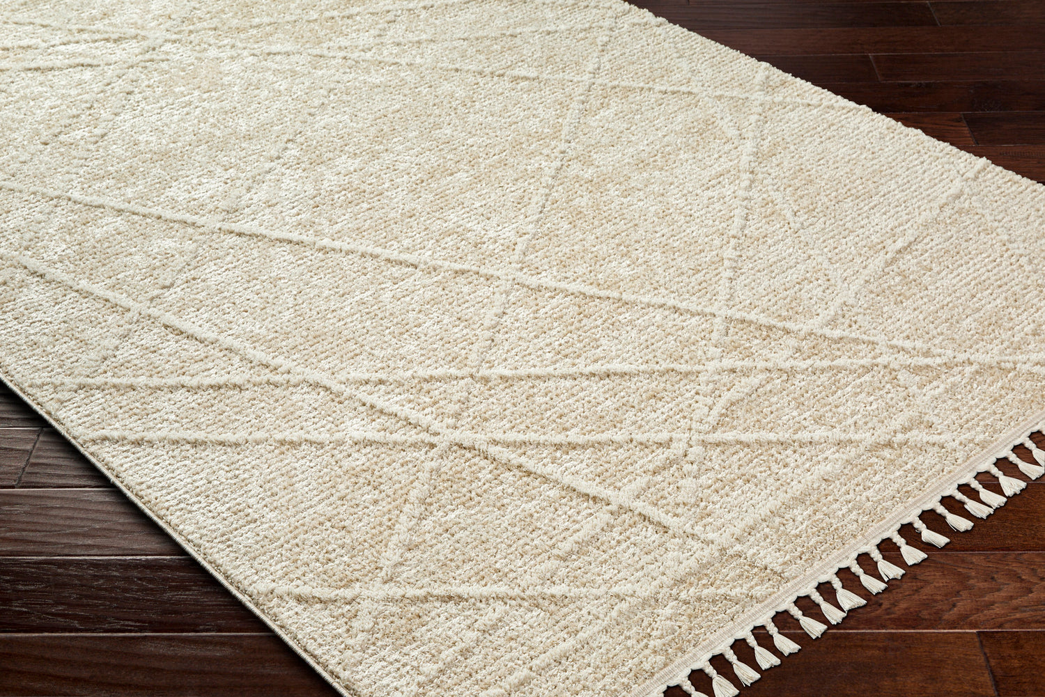 Surya Rudy Rdy-2307 Gray, Light Beige, Ivory, Cream Rug.