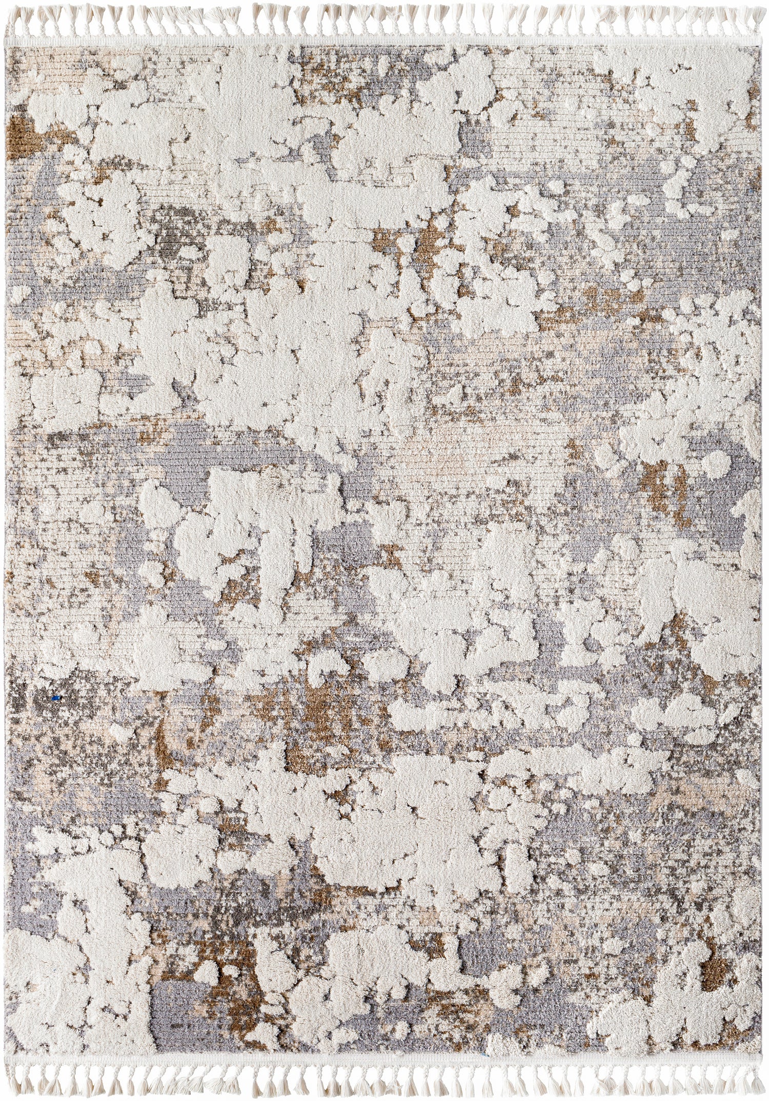 Surya Rudy Rdy-2309 Gray, Cream, Light Beige, Ivory, Charcoal, Medium Brown Rug.
