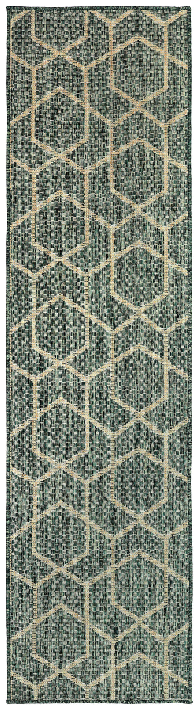 Nourison Horizon Indoor/Outdoor HOZ01 Green Contemporary Area Rugs
