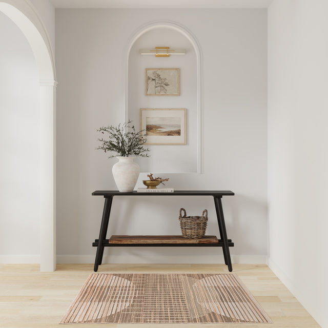 Nourison Astra Machine Washable ASW03 Machine Made Latte Rug