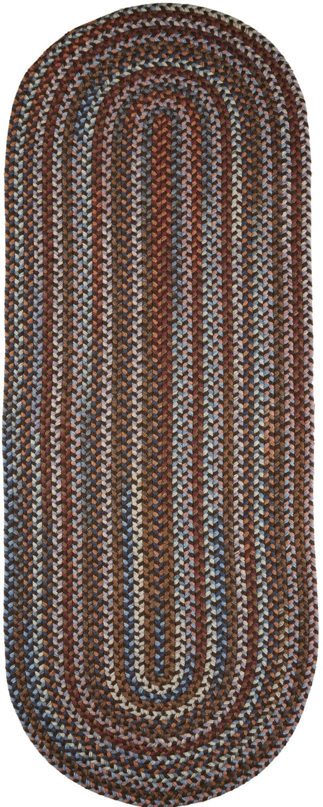 Rhody Rug Astoria AS32 Walnut Braided Rug - Runner