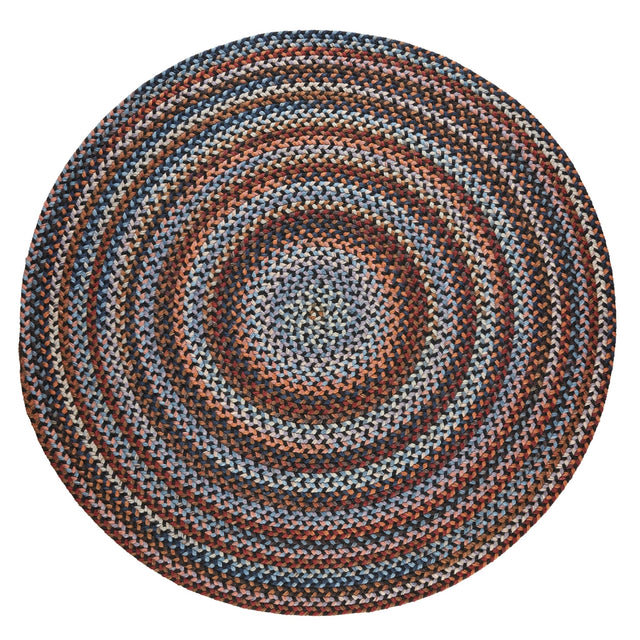 Rhody Rug Astoria AS82 Black Rock Braided Rug - Round