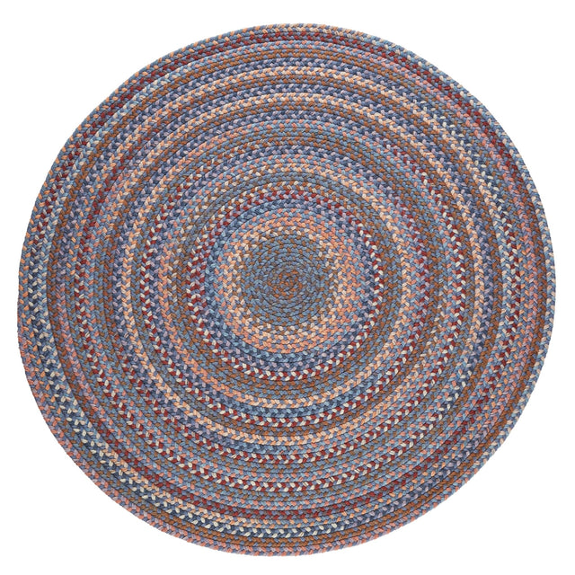 Rhody Rug Astoria AS92 Blue Dragon Braided Rug - Round