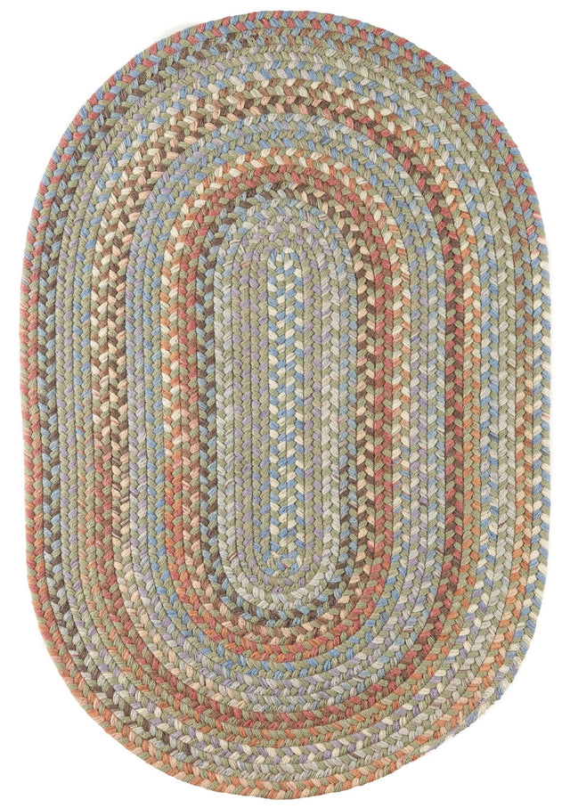 Rhody Rug Bar Harbor BH67 Seaweed Braided Rug - Oval