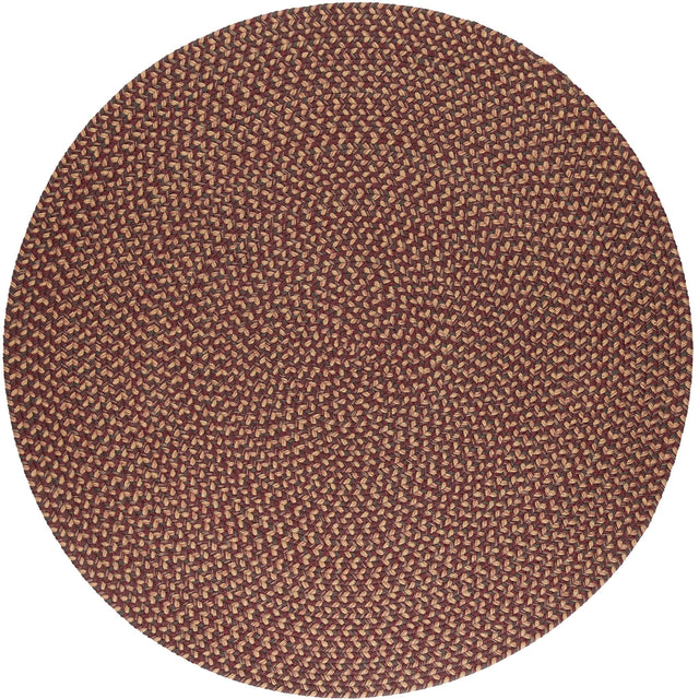 Rhody Rug Camden CD46 Garnet Braided Rug - Round