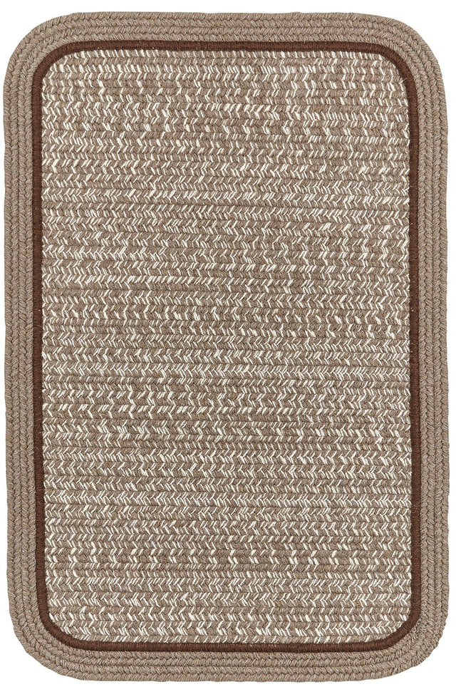 Rhody Rug Casual Comfort CC38 Mocha Braided Rug - Rectangular