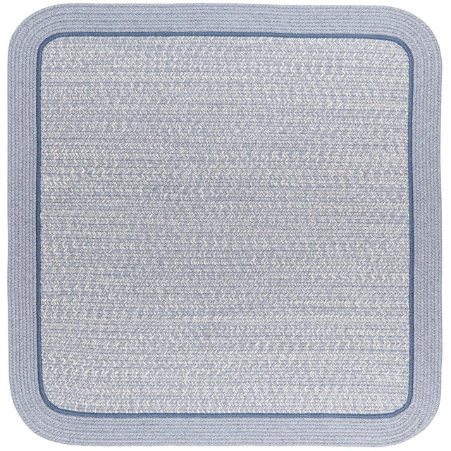 Rhody Rug Casual Comfort CC98 Sunrise Blue Braided Rug - Square