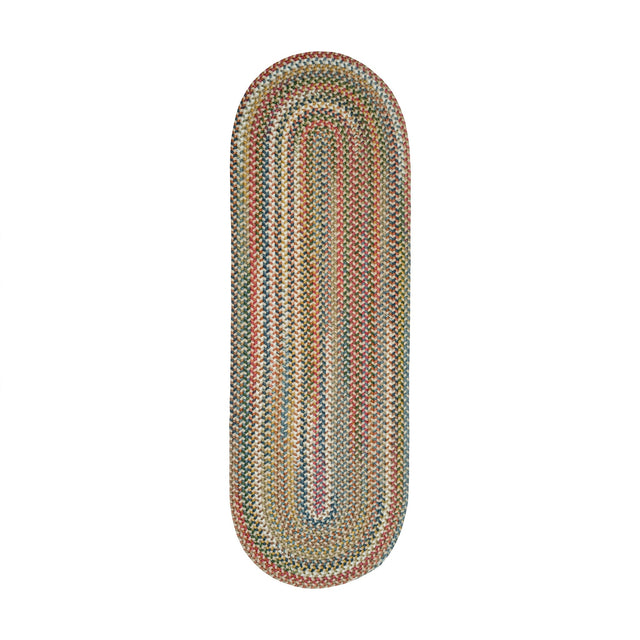 Rhody Rug Country Jewel CJ55 Champagne Braided Rug - Runner