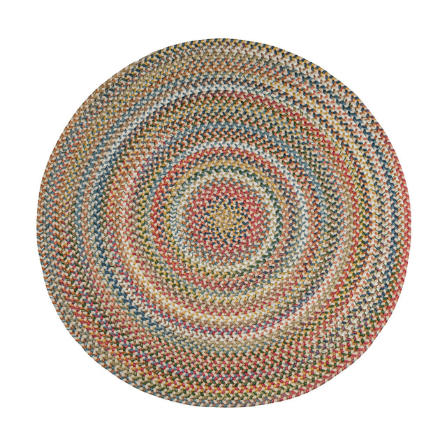 Rhody Rug Country Jewel CJ55 Champagne Braided Rug - Round