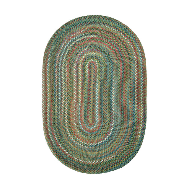 Rhody Rug Country Jewel CJ65 Peridot Braided Rug - Oval