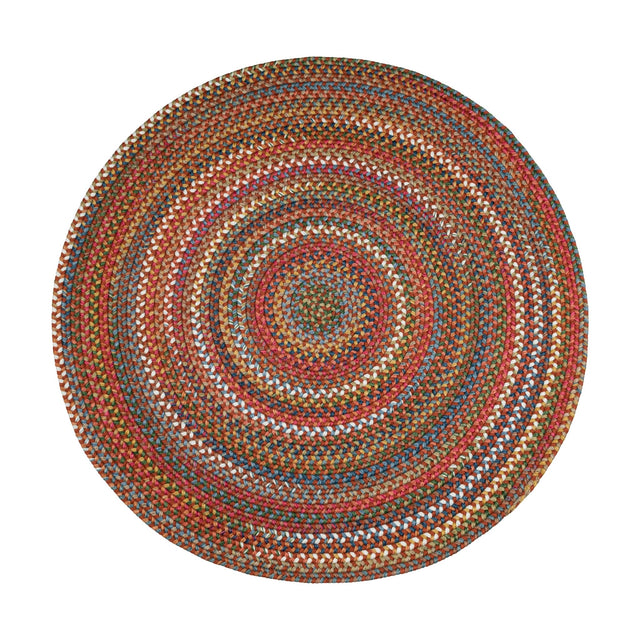 Rhody Rug Country Jewel CJ75 Tawny Port Braided Rug - Round