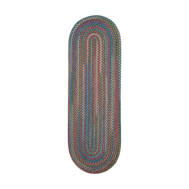 Rhody Rug Country Jewel CJ95 Sapphire Braided Rug - Runner