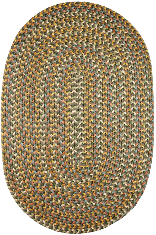 Rhody Rug Cypress CY27 Dk. Taupe Braided Rug - Oval