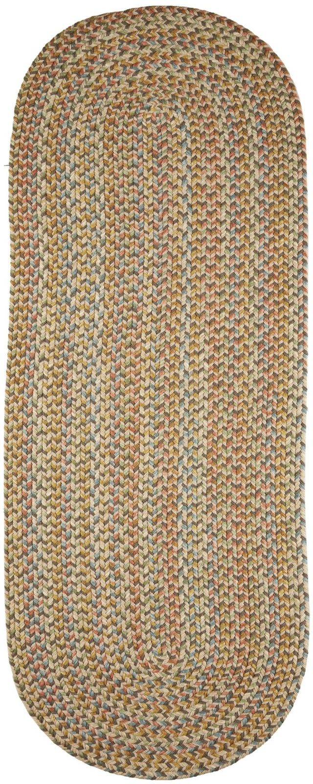 Rhody Rug Cypress CY57 Earth Beige Braided Rug - Runner