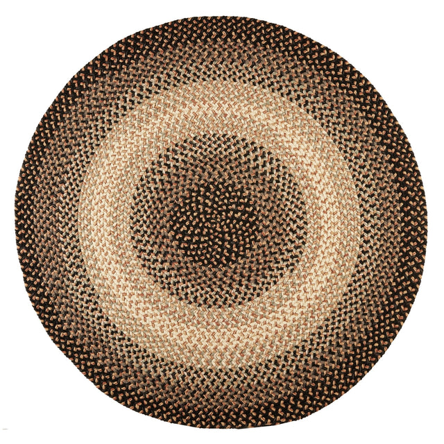 Rhody Rug Easy Living EL83 Charcoal Braided Rug - Round