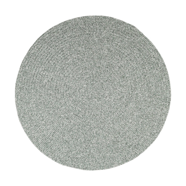Rhody Rug Elegance EG22 Dusty Sage Braided Rug - Round