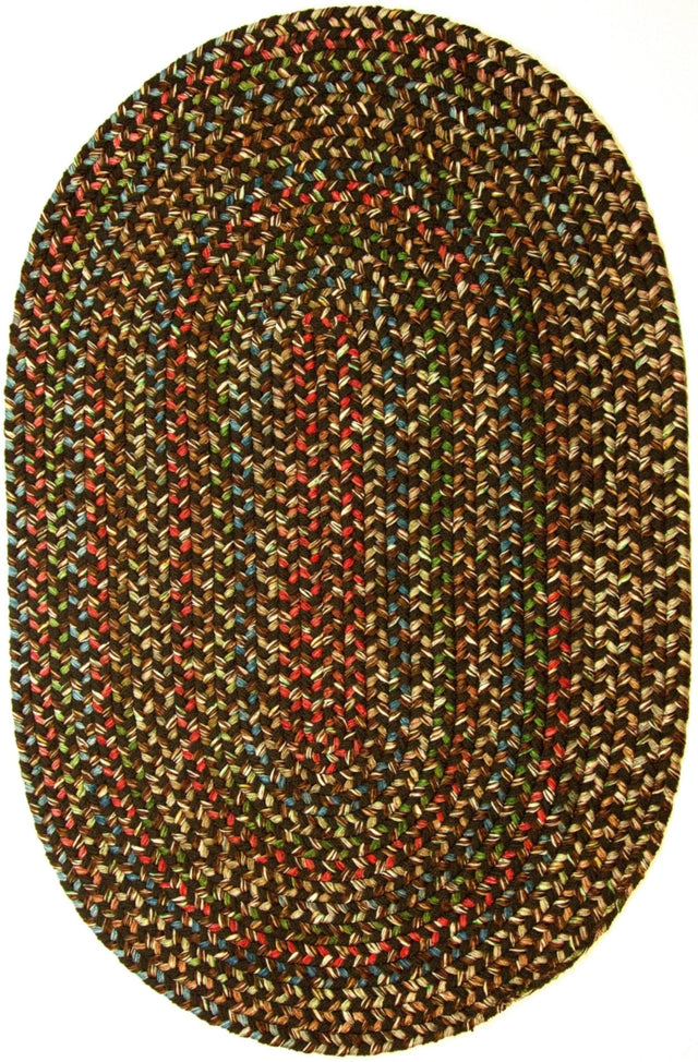 Rhody Rug Katie KA33 Brown Braided Rug - Oval