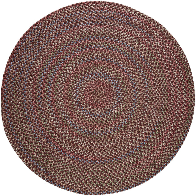 Rhody Rug Katie KA43 Burgundy Braided Rug - Round