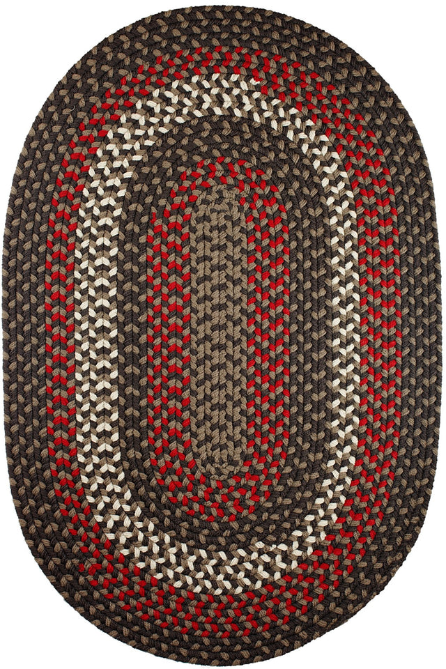 Rhody Rug Manhattan MA34 Velvet Braided Rug - Oval