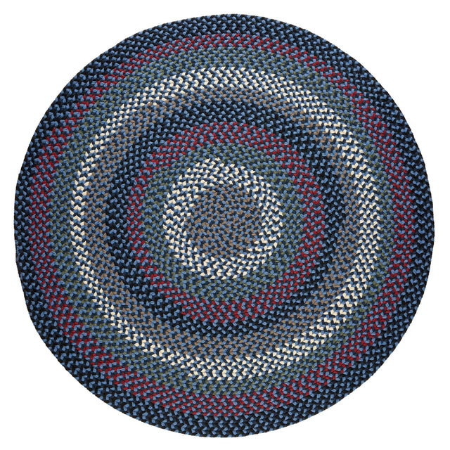 Rhody Rug Mayflower MF13 Old Glory Braided Rug - Round