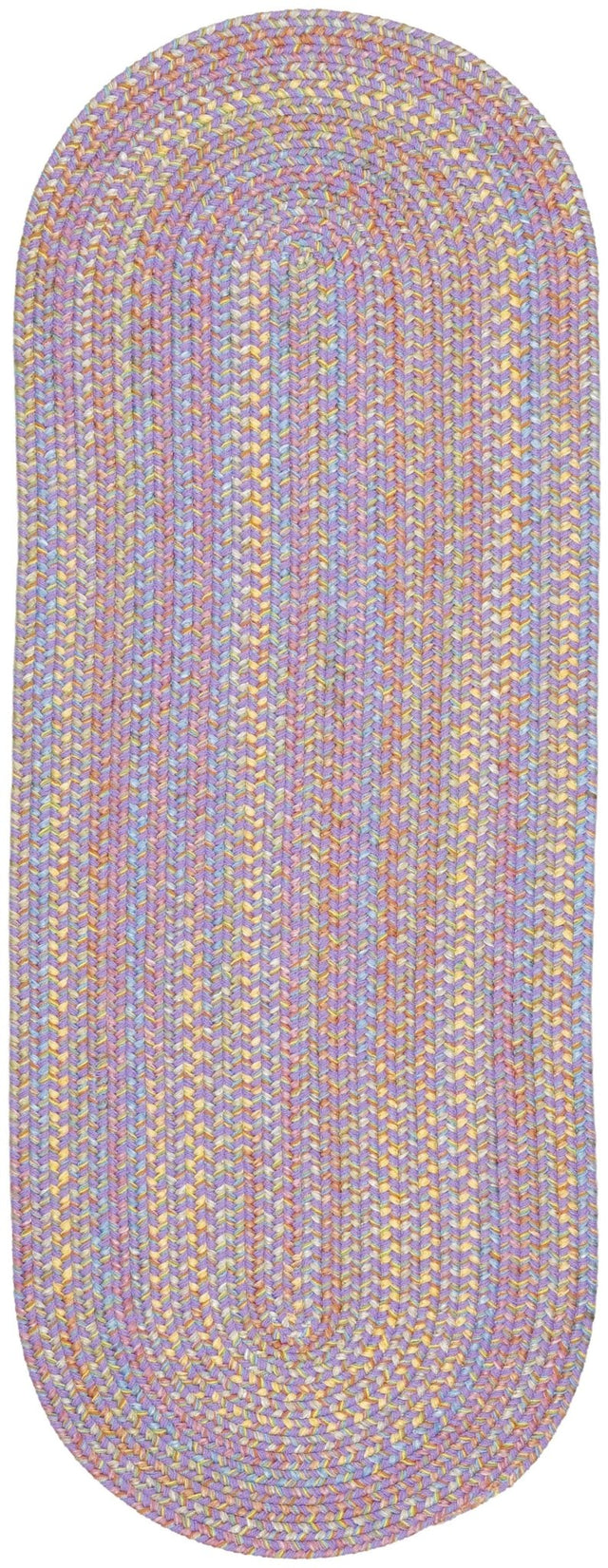 Rhody Rug Playtime PT15 Violet Braided Rug - Runner