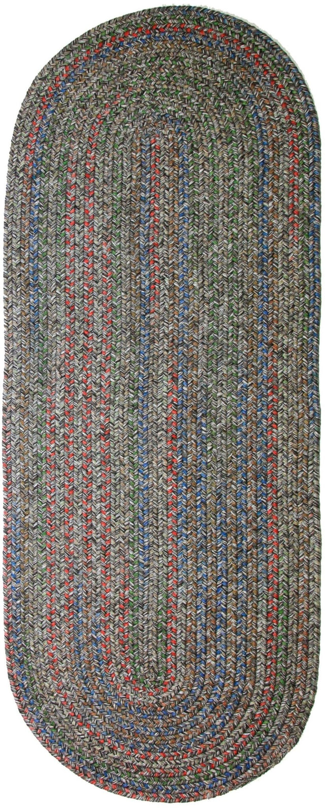 Rhody Rug Sophia SO85 Graphite Gray Braided Rug - Runner