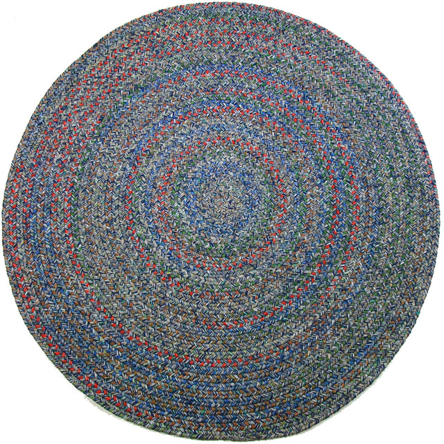 Rhody Rug Sophia SO95 Denim Blue Braided Rug - Round