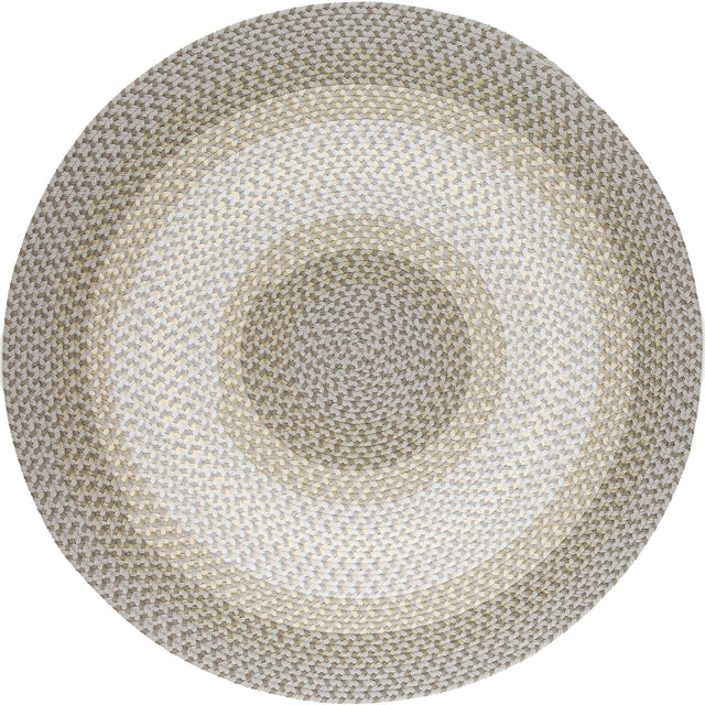 Rhody Rug Twin River TR62 Frosty Multi Braided Rug - Round